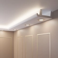 12 Meter Stuckleiste LED für Halogenlampe und LED-Streifen OL-18